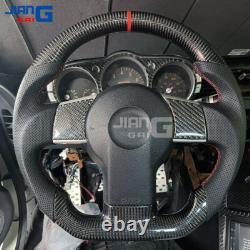 Carbon Fiber Perforated Soprt Steering Wheel Fit Nissan 350z Infiniti FX35 02-08