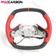 Carbon Fiber Red Leather Steering Wheel Fit Corvette C8 With Heated 2020-2026