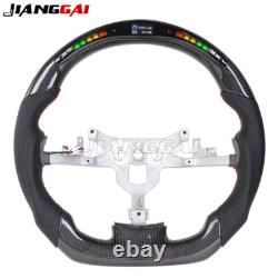 Carbon Fiber Sport Flat LED Steering Wheel Fit Chevrolet Corvette C6 2006-2011