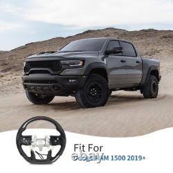 Carbon Fiber Sport Steering Wheel for Dodge Ram 1500 2019-2024 with Heated