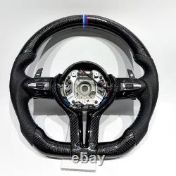 Carbon Fiber Steering Wheel For BMW M3 M Sport Perforated Leather Grip