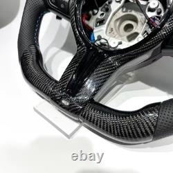 Carbon Fiber Steering Wheel For BMW M3 M Sport Perforated Leather Grip
