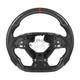 Carbon Fiber Steering Wheel For Chevrolet Camaro 16-24 Perforated Leather Grips