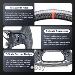 Carbon Fiber Steering Wheel For Chevrolet Tahoe Suburban Silverado 1500 14-18