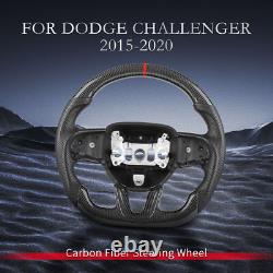 Carbon Fiber Steering Wheel For Dodge Challenger Charger SRT Durango 2015-2024