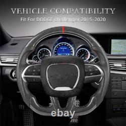 Carbon Fiber Steering Wheel For Dodge Challenger Charger SRT Durango 2015-2024