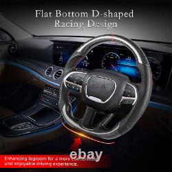 Carbon Fiber Steering Wheel For Dodge Challenger Charger SRT Durango 2015-2024