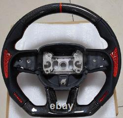 Carbon Fiber Steering Wheel For Dodge Challenger/Charger Srt Hellcat 2015-2020
