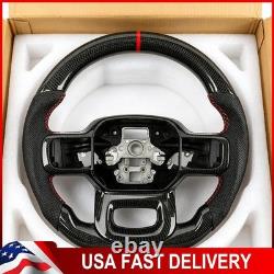Carbon Fiber Steering Wheel For Ford F-150 Raptor 2015-19 With CF Trim