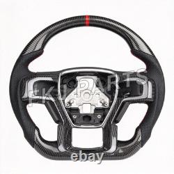Carbon Fiber Steering Wheel For Ford F-150 Raptor 2015-19 With CF Trim