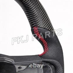 Carbon Fiber Steering Wheel For Ford F-150 Raptor 2015-19 With CF Trim