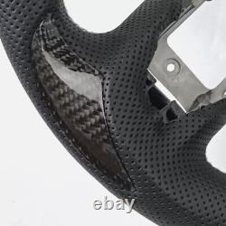 Carbon Fiber Steering Wheel For Ford Mustang GT White Stripe Upgrade 2015-2022