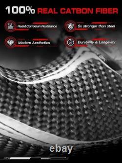 Carbon Fiber Steering Wheel For Toyota Tacoma 4Runner Tundra Prado LC150 2010+