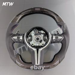 Carbon Fiber Steering Wheel LED for BMW F30 F32 F36 F21 F22 F87 F80 F82 M2 M3 M4