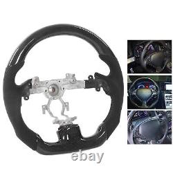 Carbon Fiber Steering Wheel Perforated Leather Balck Stitching For G37