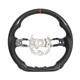 Carbon Fiber Steering Wheel Perforated Leather For Honda 11th Civic Fl 2022-2025