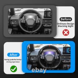 Carbon Fiber Steering Wheel Perforated Leather For Honda 11th Civic FL 2022-2025