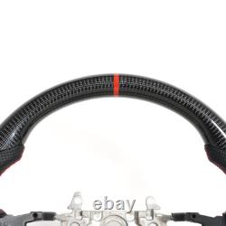 Carbon Fiber Steering Wheel Perforated Leather For Honda 11th Civic FL 2022-2025