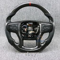 Carbon Fiber Steering Wheel for Chevrolet Tahoe Suburban Silverado 1500 19-24