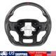 Carbon Fiber Style Steering Wheel For Ford F150 2021-24 No Heated Leather Grips