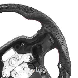 Carbon Fiber Style Steering Wheel For Ford F150 2021-24 No Heated Leather Grips