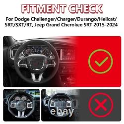 Carbon Look Steering Wheel For Dodge Challenger Charger 2015-2026 SRT Hellcat