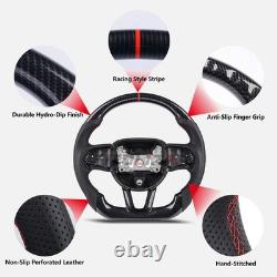 Carbon Look Steering Wheel For Dodge Challenger Charger 2015-2026 SRT Hellcat