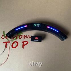 Carbon Steering Wheel Accessories F1 Racing LED display On the Top with the OBD