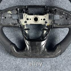 Carbon fiber black steering wheel for 2016 2017 2018 2019 2020 2021 honda civic