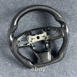 Carbon fiber black steering wheel for 2016 2017 2018 2019 2020 2021 honda civic