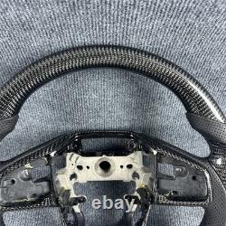 Carbon fiber black steering wheel for 2016 2017 2018 2019 2020 2021 honda civic