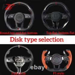 Carbon fiber sport steering wheel for 2022-2024 BMW perforated leather replace