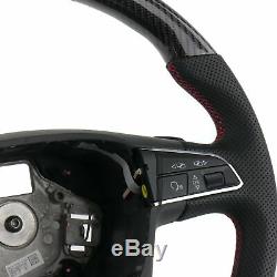 Carbon leather steering wheel fits Seat Leon 5F SC ST Cupra R (12+) DSG