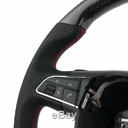 Carbon leather steering wheel fits Seat Leon 5F SC ST Cupra R (12+) DSG