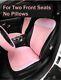 Cars Pink Seat Covers Full Set Women Rhinestone Steering Wheel Cushion Case
