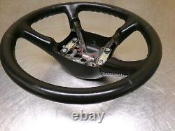 Chevrolet GMC Tahoe Suburban Yukon Steering Wheel 98-02 Black Leather OEM