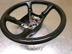 Chevrolet GMC Tahoe Suburban Yukon Steering Wheel 98-02 Black Leather OEM