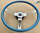 Comfort Grip Steering Wheel Kit Blue Cushion 3 Spoke Pickups Camaro Nova 67-72