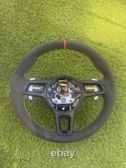 Custom Alcantara for Porsche 911 991 Boxster Cayman 981 PDK Steering Wheel