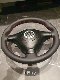 Custom VW golf mk4 gti r32 steering wheel leather gt gtd seat skoda