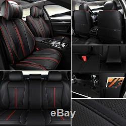 Deluxe Car Seat Covers And Steering Wheel Sets Cushion Protector Universal Sport