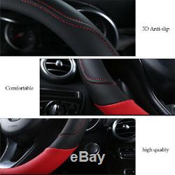 Deluxe Car Seat Covers RED And Steering Wheel Sets Cushion Protector Full Set