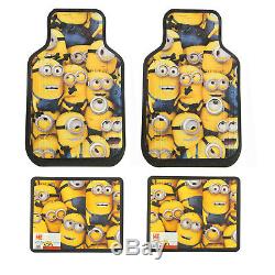 Despicable Me MINIONS Floor Mats Seat Covers Steering Wheel Cover Air Freshener