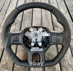 Dodge Ram 1500 2500 3500 Custom steering Wheel flat Bottom 2011- 2018