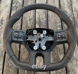 Dodge Ram 1500 2500 3500 Custom steering Wheel flat Bottom 2011- 2018