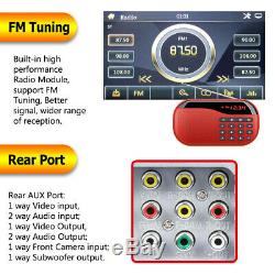 Double 2Din 6.2 Car Stereo DVD CD Player FM Radio AUX WithSteering Wheel Control