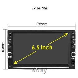 Double DIN Android 10.0 Car Stereo Radio GPS Navigation Bluetooth withCarplay6.5