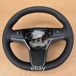 Driver Heated Leather Steering Wheel 1490214-00-B Fit for Tesla Model 3 Y NEW