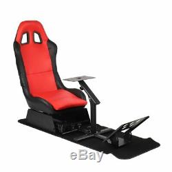 Driving Simulator Cockpit Racing Seat With Steering Wheel Stand & Gear Mount Kit