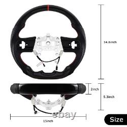 Dry Carbon Fiber Heated Steering Wheel For Jeep Wrangler JL/JT withHeated 18-23